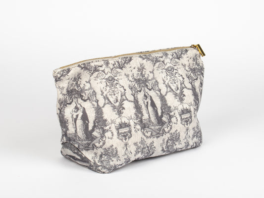 Pochette Grande Grigia – Toile de Jouy Bacio