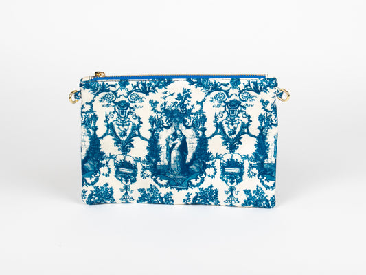 Tracolla Piatta Blu e Bianca – Toile de Jouy Bacio