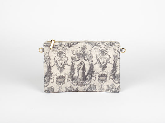 Tracolla Piatta Grigia – Toile de Jouy Bacio