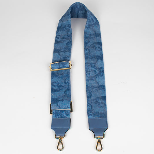 Tracolla Waterproof Blu Jeans  - Toile de Jouy Bacio