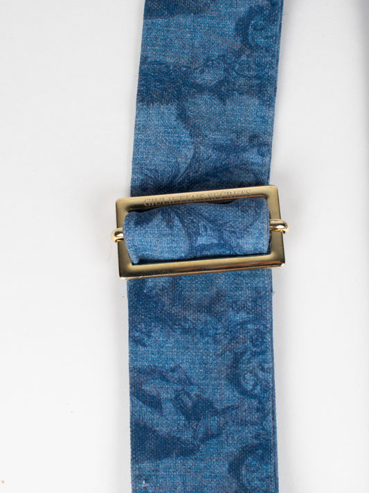 Tracolla Waterproof Blu Jeans  - Toile de Jouy Bacio