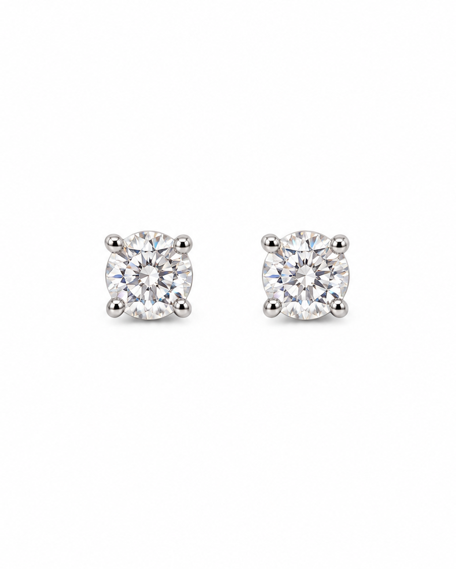 Orecchini Punto Luce Big in Argento 925 e Diamanti Lab Grown