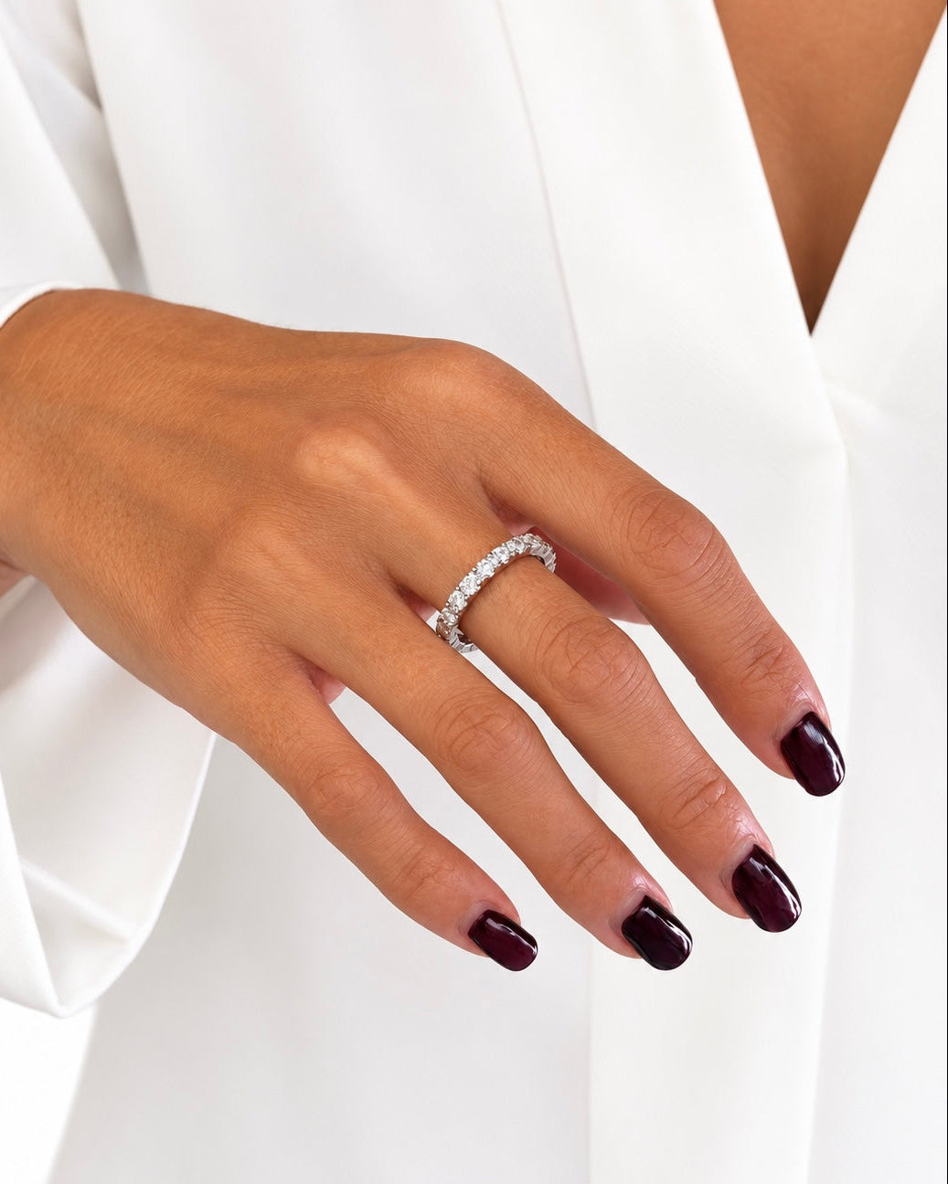 Anello Eternelle Big in Argento 925 e Diamanti Lab Grown
