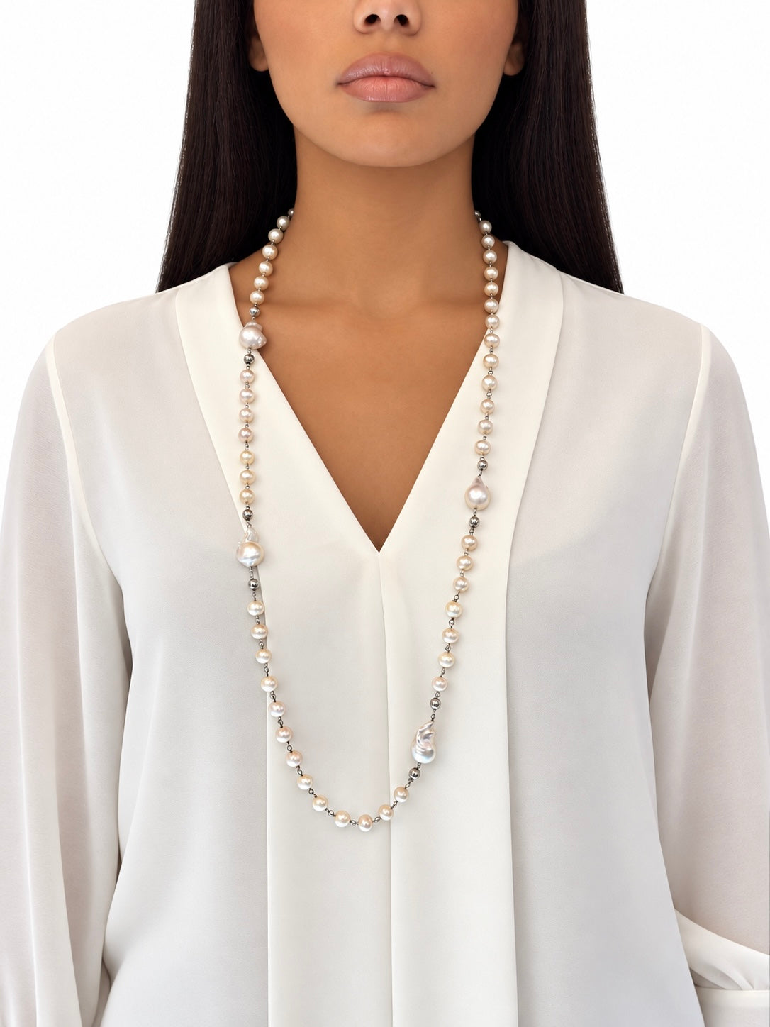 Collana Bianca in Argento 925