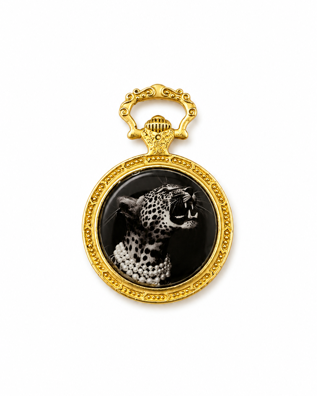 Pendente in Brass dorato Pantera