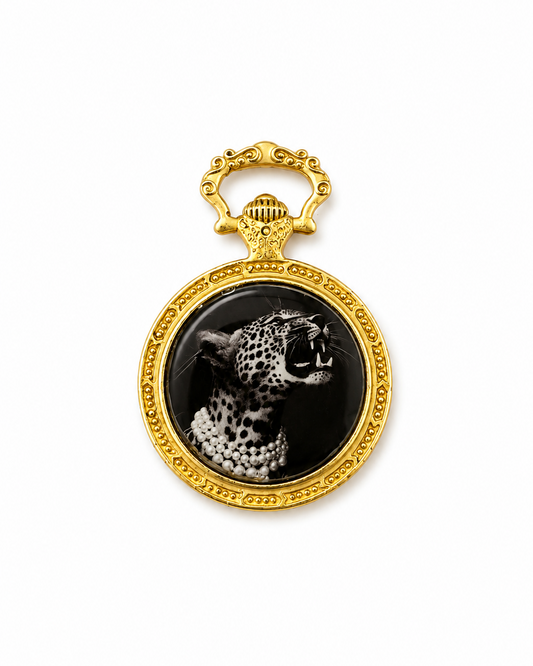 Pendente in Brass dorato Pantera