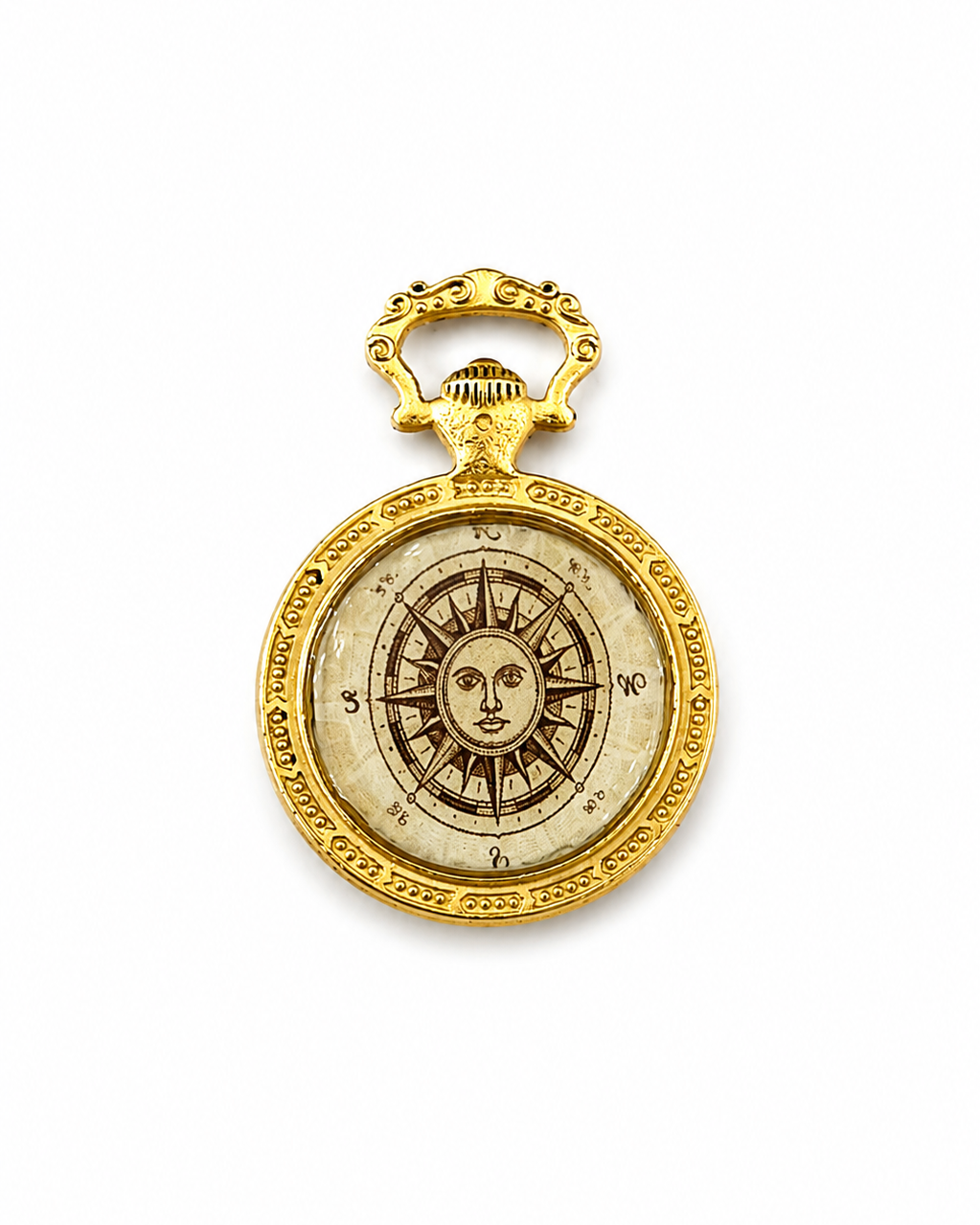Pendente in Brass dorato Sole cosmico