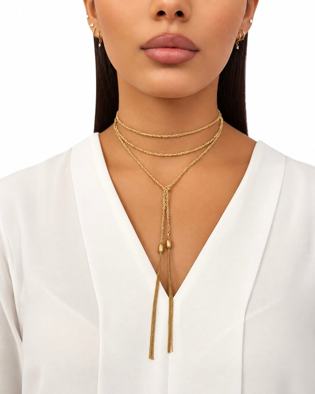 Collana fatta a mano in Argento 925 placcato Oro Giallo 18kt