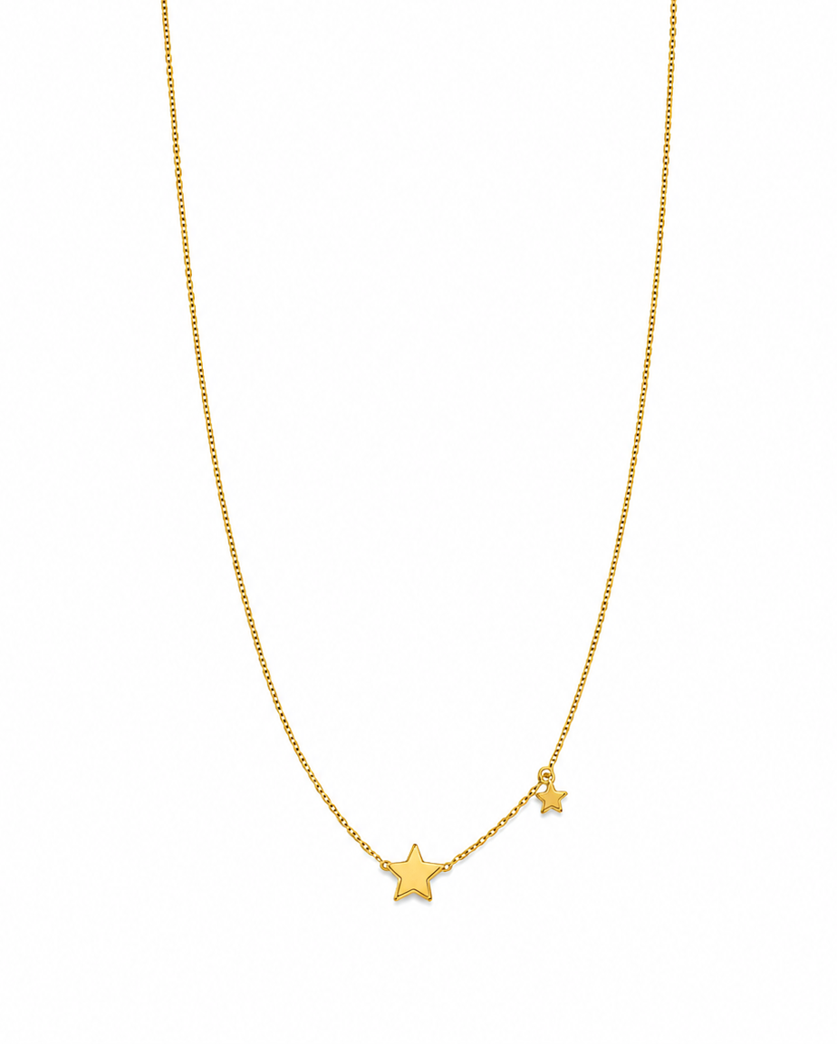 Girocollo in Oro 9kt con Stelline