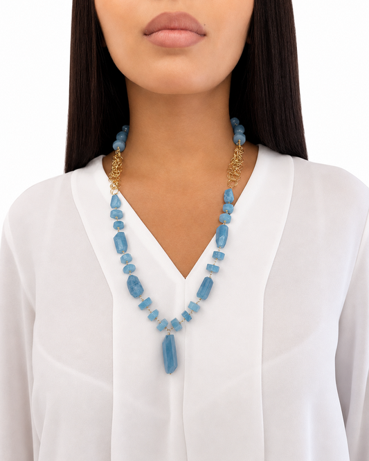 Collana con Acquamarina