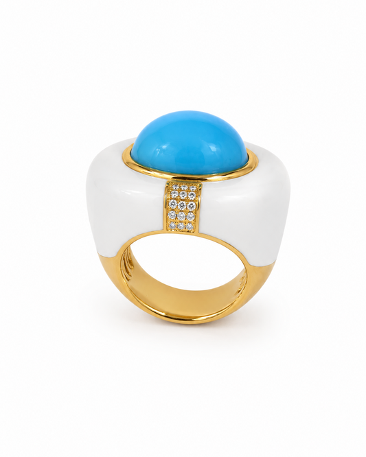 Anello Selene in Brass dorato