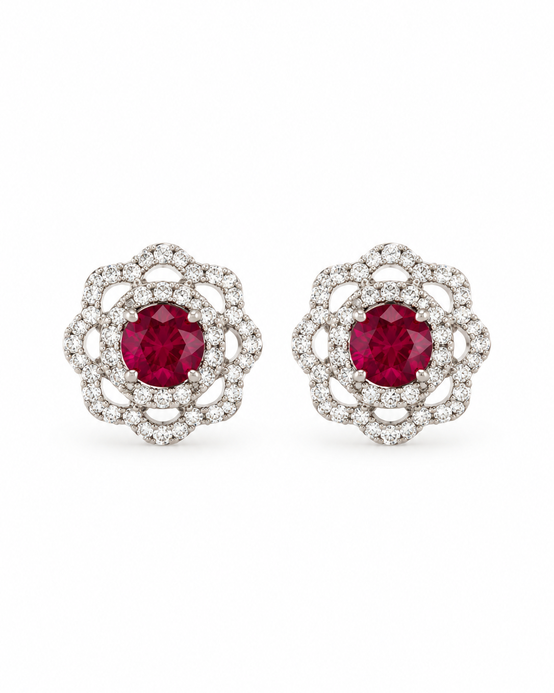 Orecchini Ester Fucsia in Argento 925