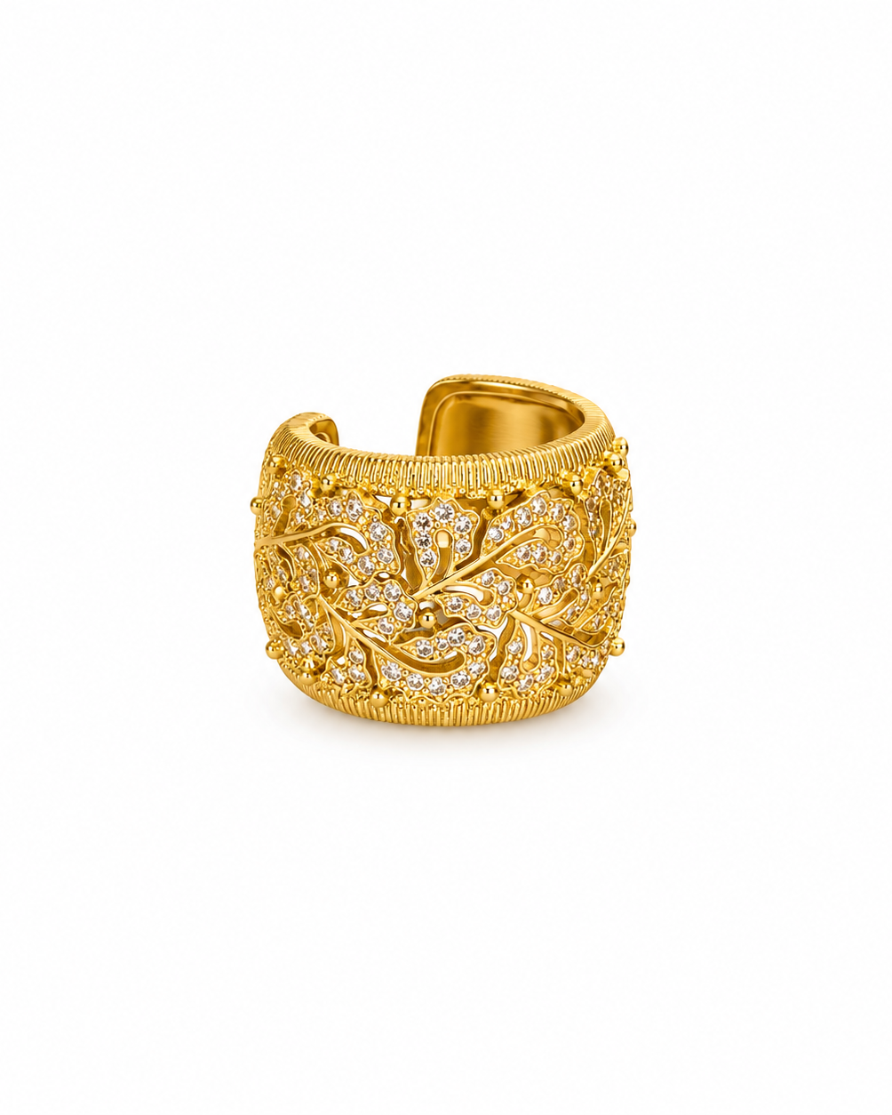 Anello Flora in Brass dorato