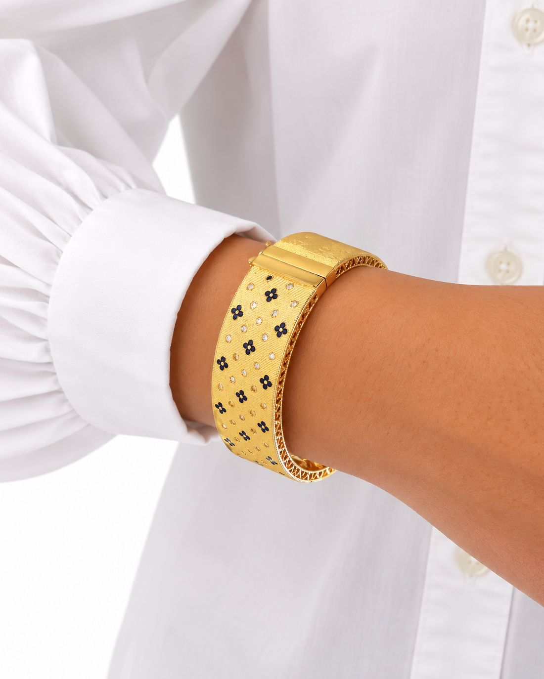 Bracciale Laura Blu in Brass dorato