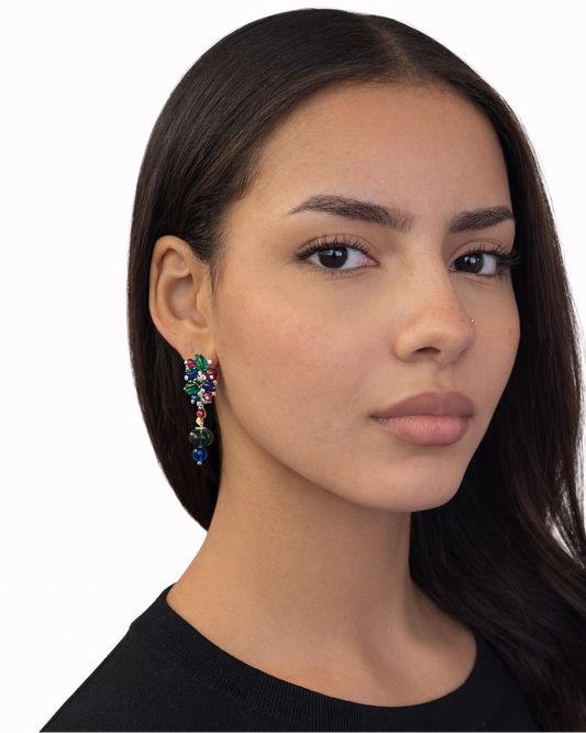 Orecchini Tutti Frutti Jade