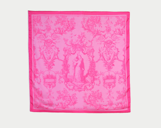 Foulard – Toile de Jouy Fucsia