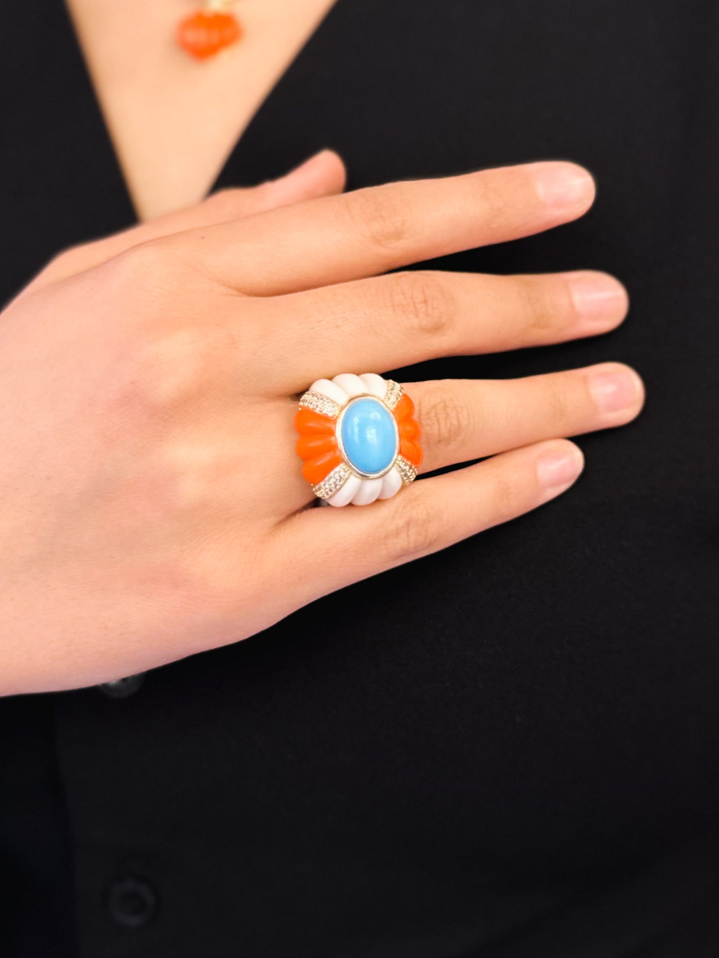 Anello Lidia in Brass