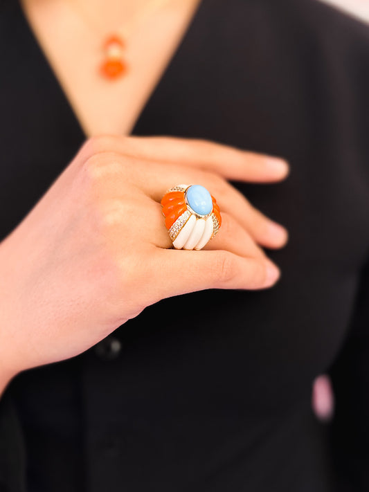 Anello Lidia in Brass