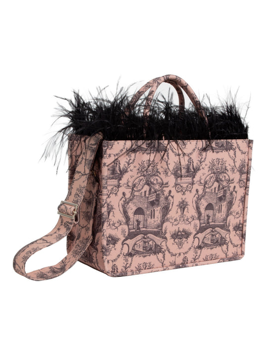 Borsa Tote – Toile de Jouy piume beige