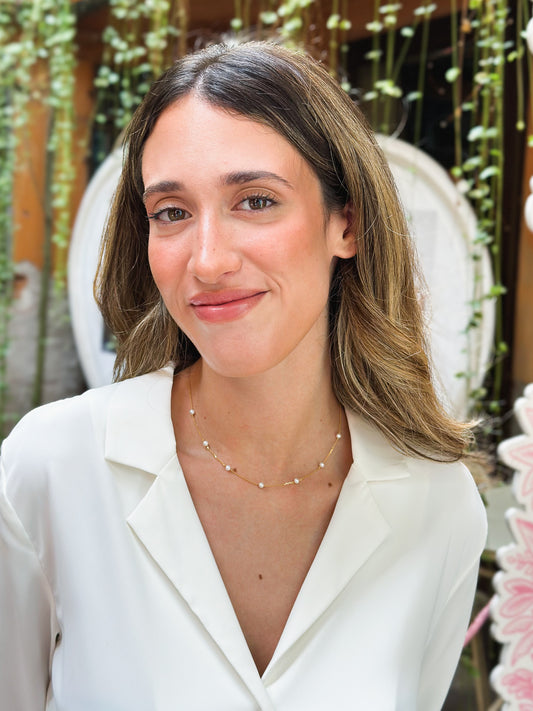 Girocollo in Oro 9kt con Perle