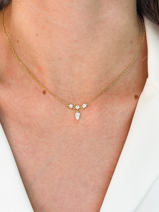 Girocollo Alina in Argento placcato oro giallo 18kt