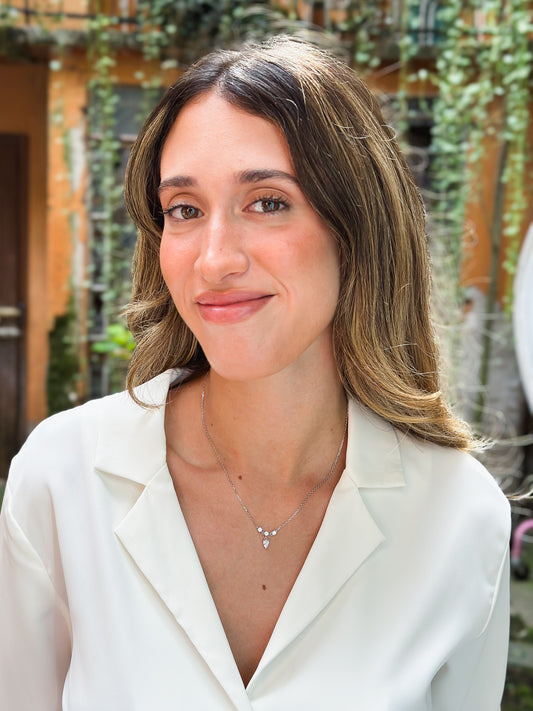 Girocollo Alina in Argento rodio