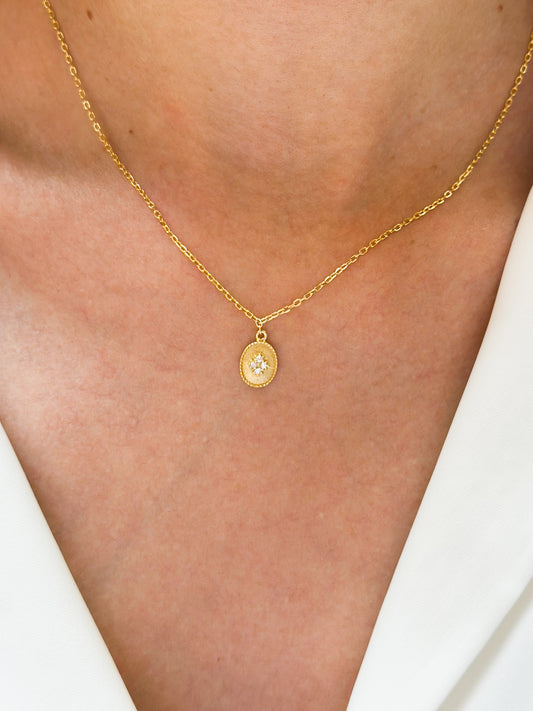 Girocollo Emily in Argento placcato oro giallo 18kt