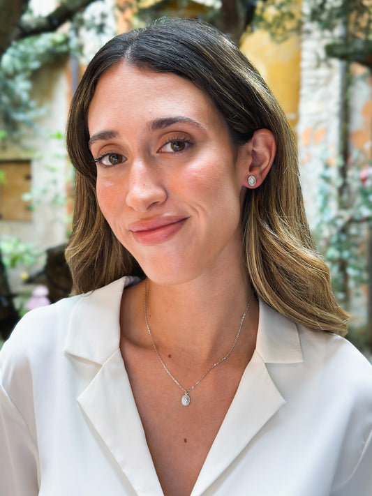 Girocollo Emily in Argento rodio