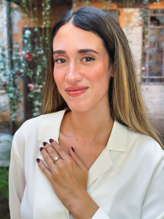 Anello Moissanite Solitario ct 1,2