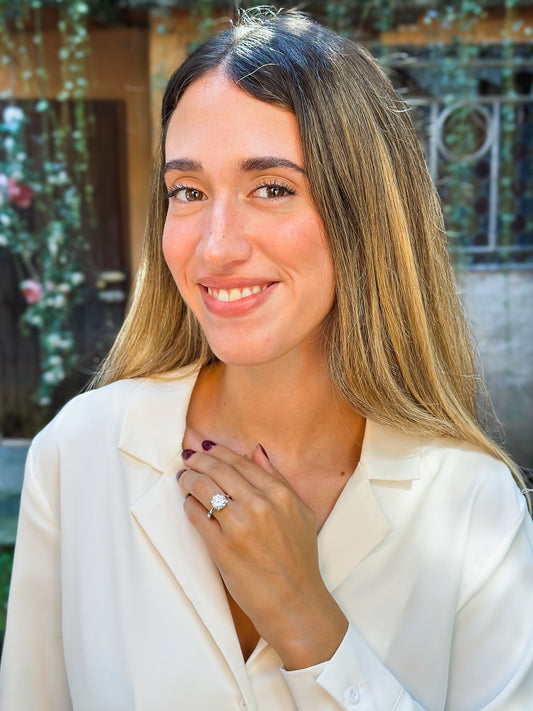 Anello Moissanite Solitario ct 3