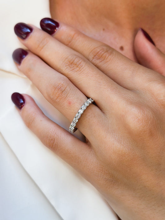 Anello Moissanite Eternity ct 0,25
