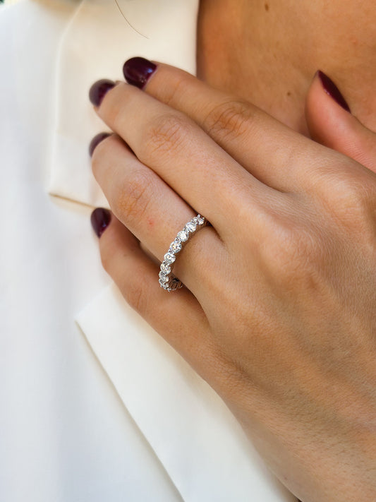 Anello Moissanite Eternity ct 0,3