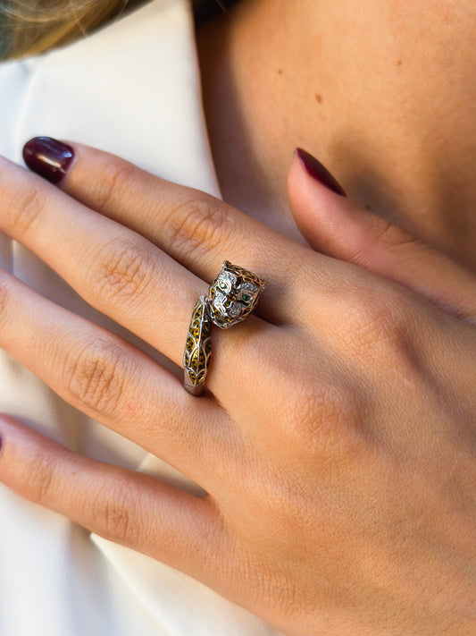 Anello Leopardo singolo