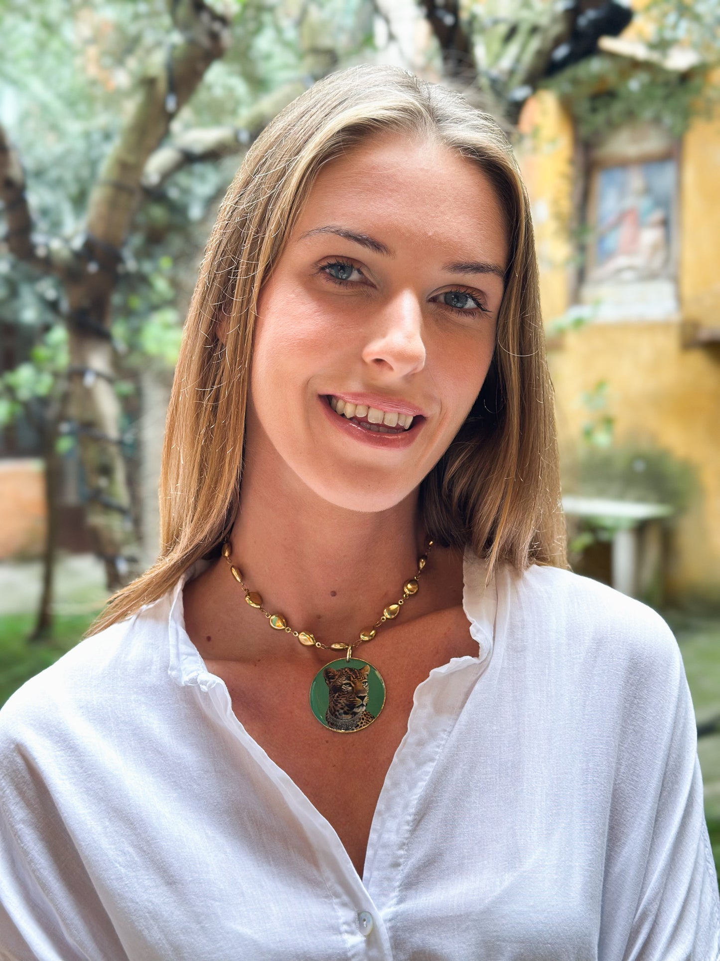 Girocollo con pendente Ghepardo