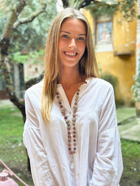Collana Lunga con Tormaline Naturali