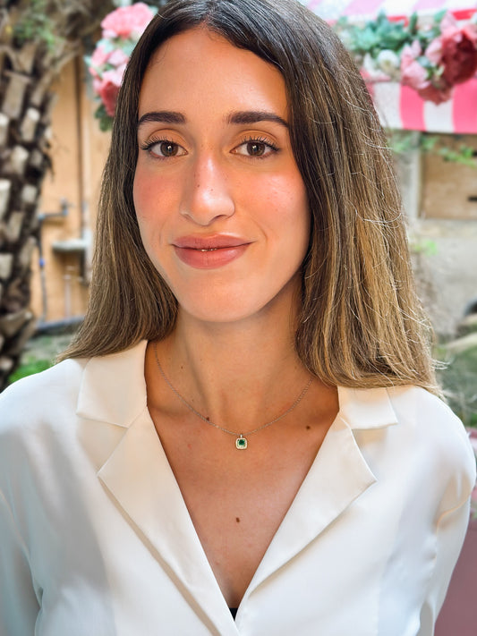 Girocollo Erika con Zircone Verde