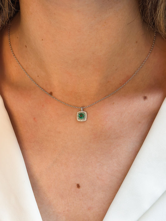 Girocollo Erika con Zircone Verde