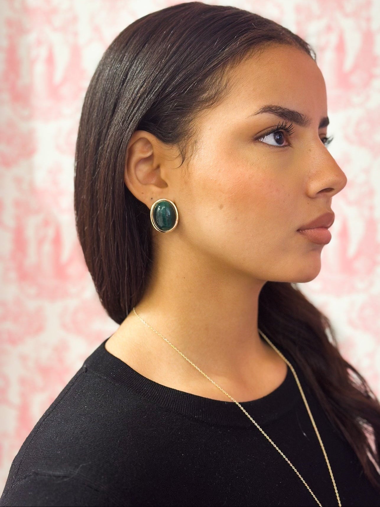 Orecchini Green in Brass placcato oro giallo 18kt