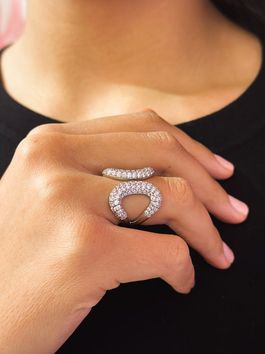 Anello Elena in Brass rodio