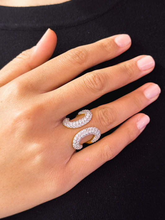 Anello Elena in Brass placcato oro giallo 18kt