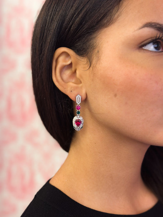 Orecchini Bloom Fucsia