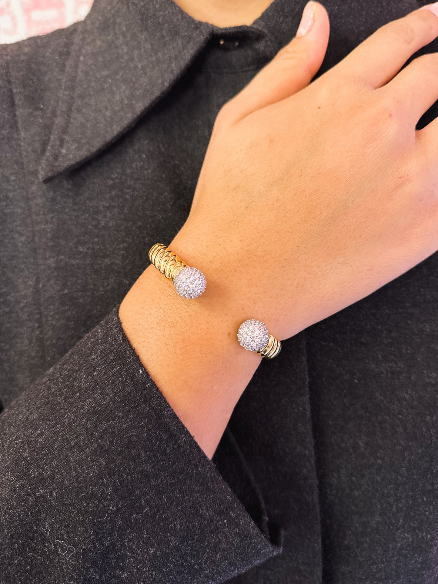 Bracciale Eva in Brass e Zirconi