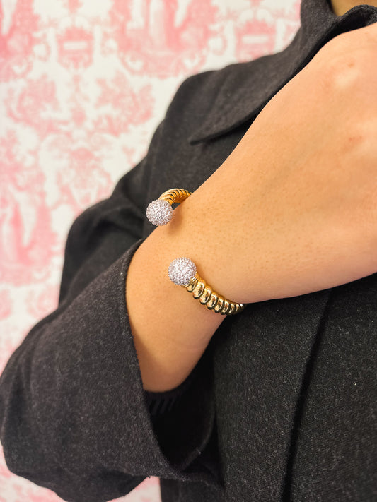 Bracciale Eva in Brass e Zirconi