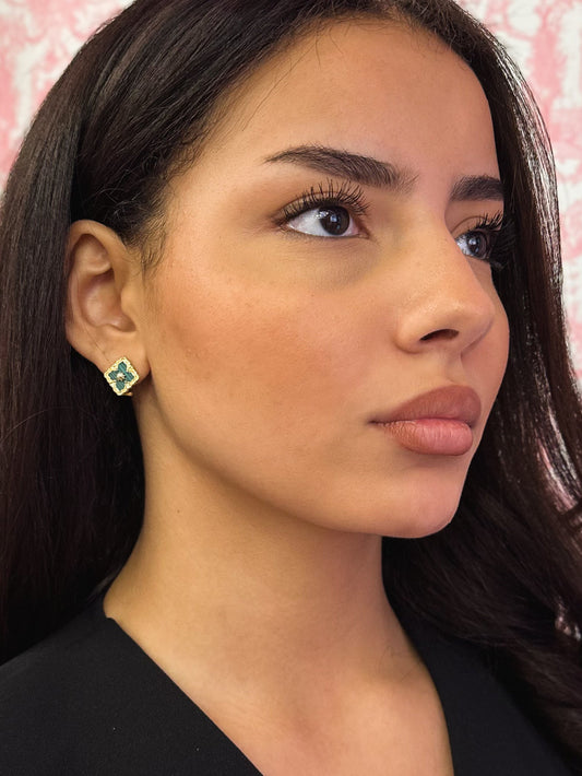 Orecchini Giulia con Malachite