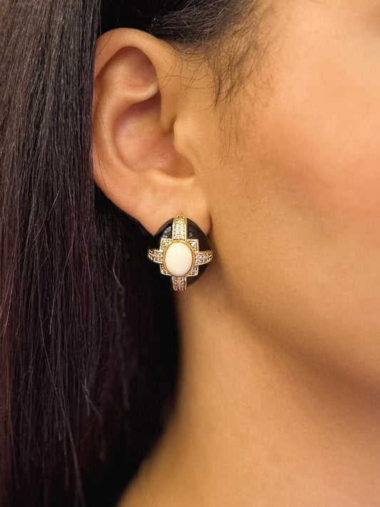 Orecchini Beatrice in Brass