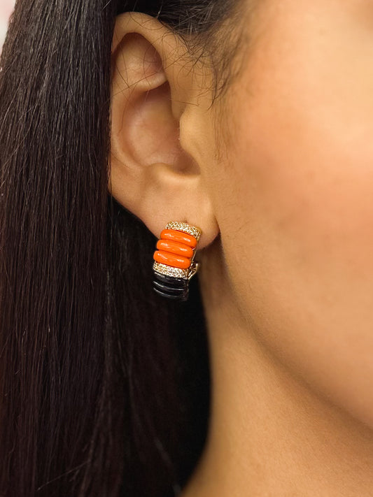 Orecchini Noemi in Brass