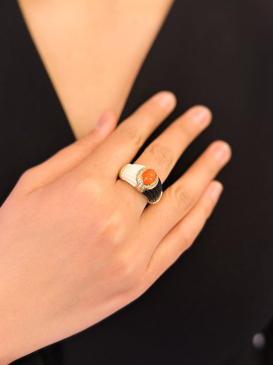 Anello Noemi in Brass