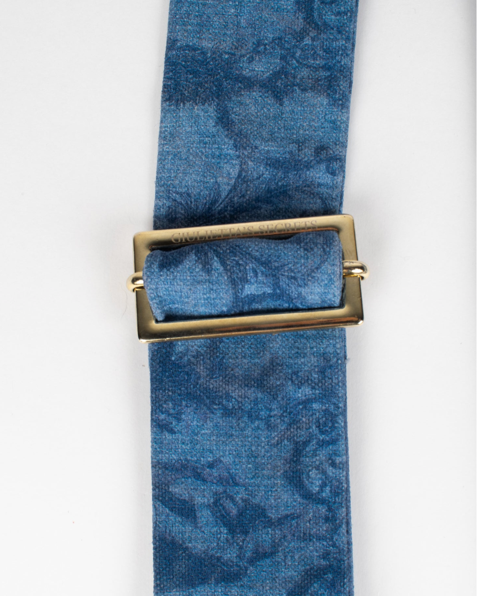 Borsa Tote Waterproof Blu Jeans  – Toile de Jouy Bacio