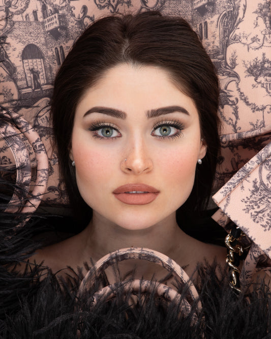 Borsa Tote – Toile de Jouy piume beige