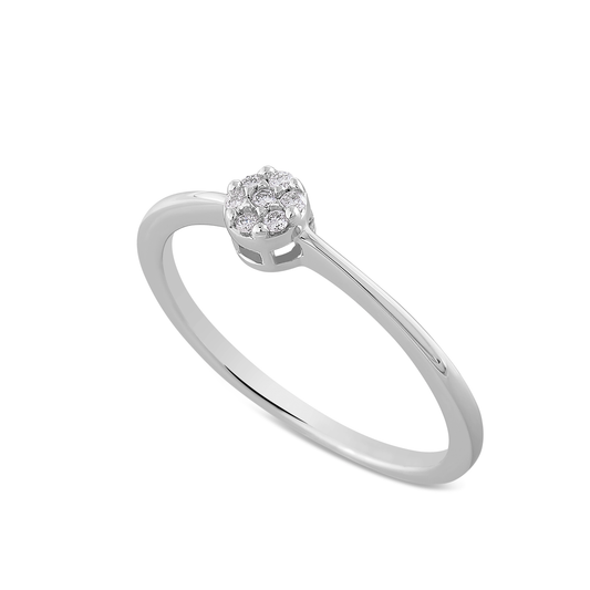 Anello Invisible Diamanti 0,05ct